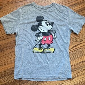 Disney Gray and Red Mickey Mouse womens Tee